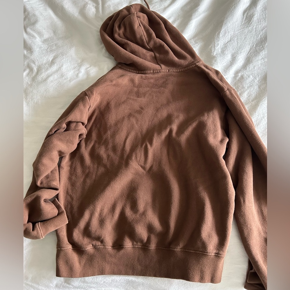 brown brandy zip up jacket
